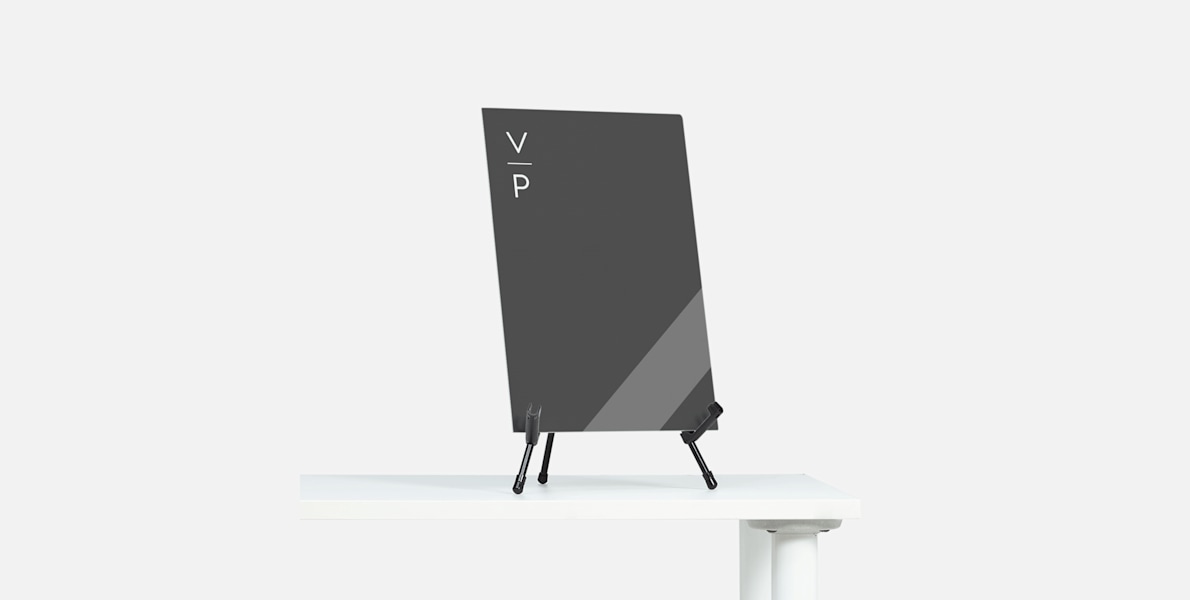 Easels for foam boards and plastic signs Vistaprint