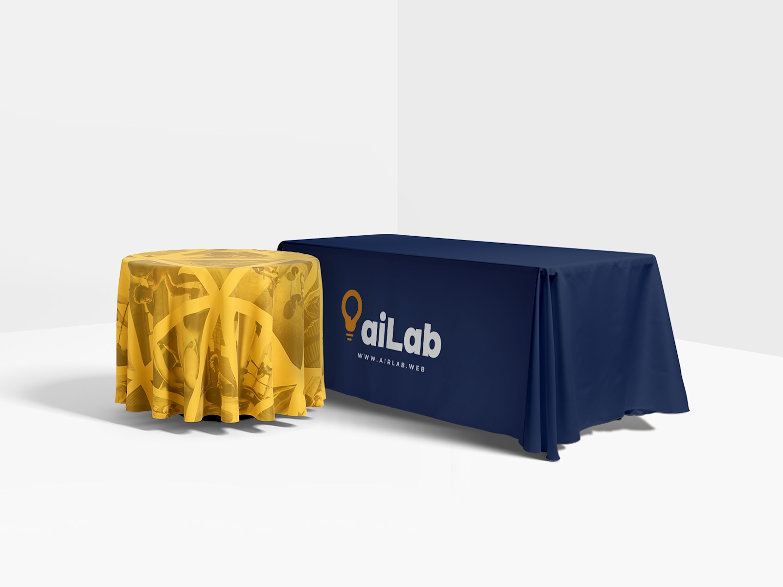Company logo table cover top