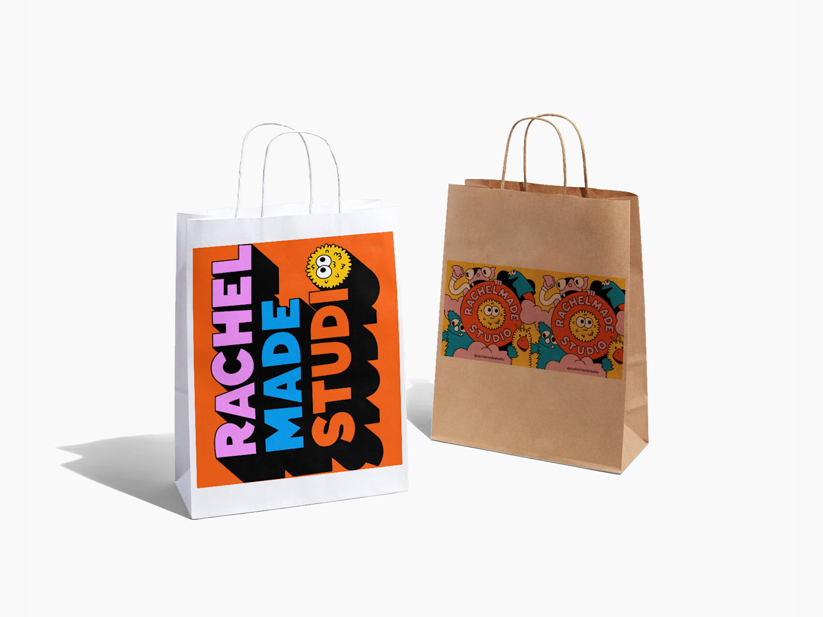 Kraft Paper Bags Brown Bags Paper with Handles VistaPrint UK