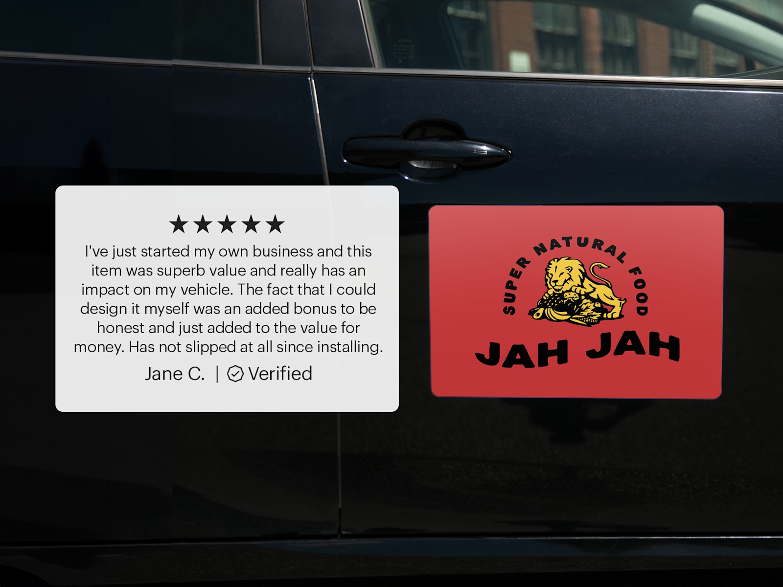 Larger version: Magnetic Car Door Signs