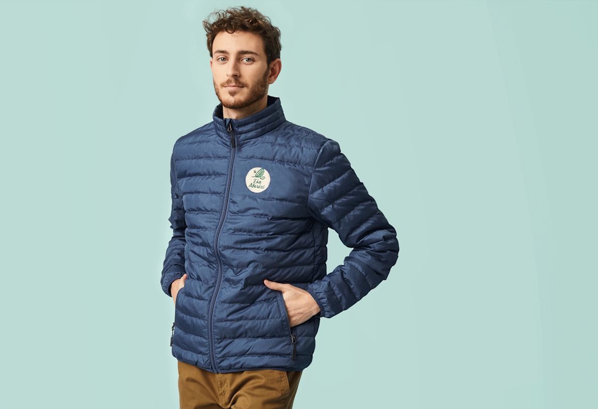 Vistaprint Men's Packable Puffer Jacket