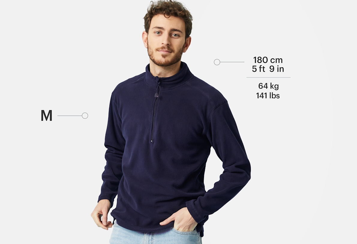Microfleece quarter zip cheap