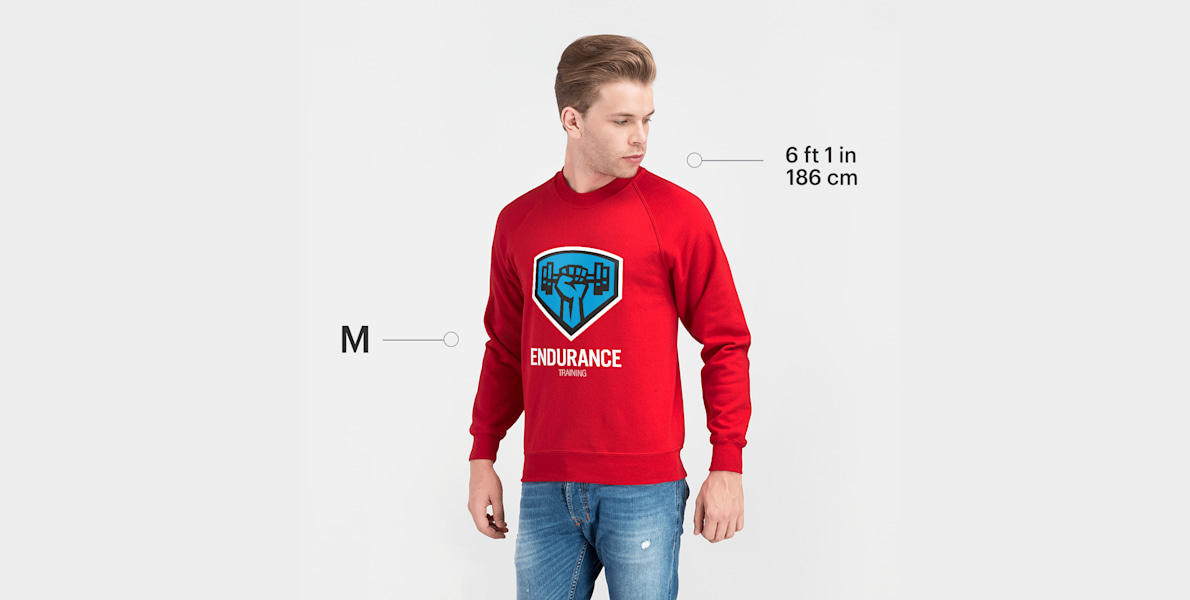 Fruit of the loom crewneck sweatshirt top
