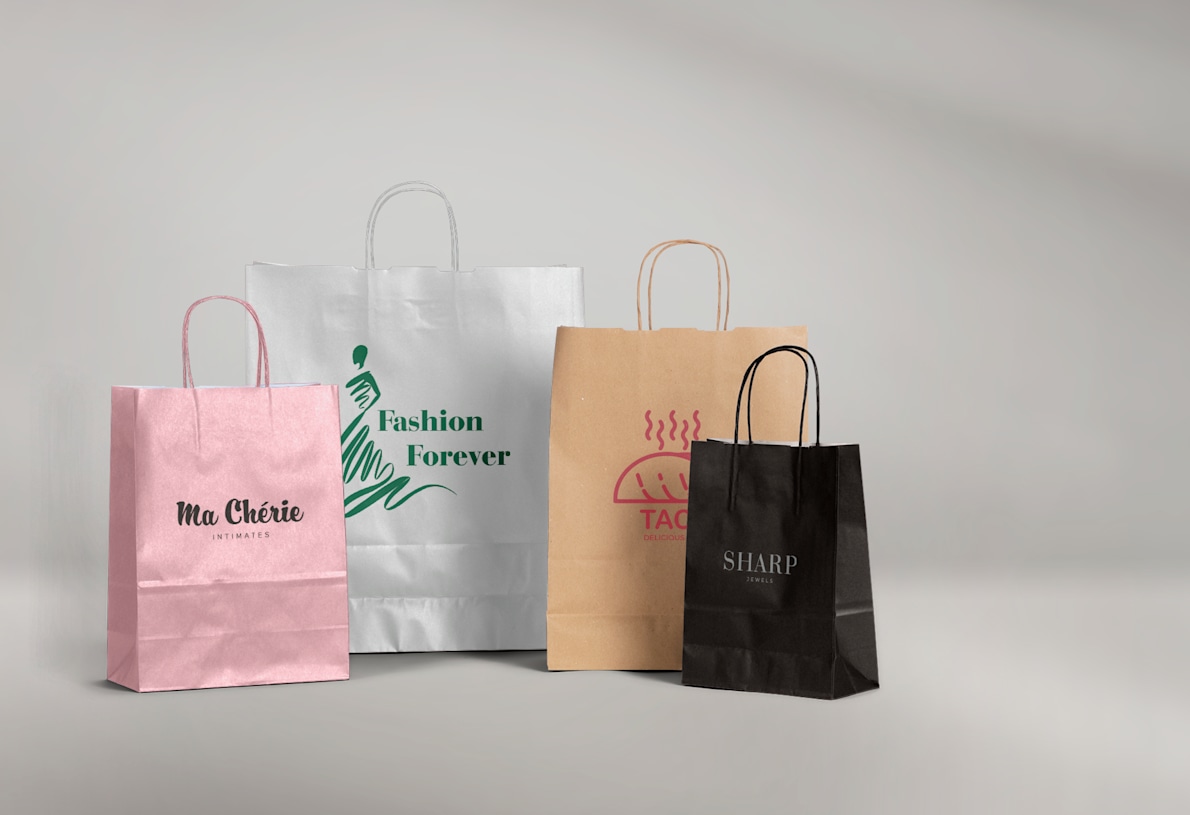 Single-Colour Paper Bags 1