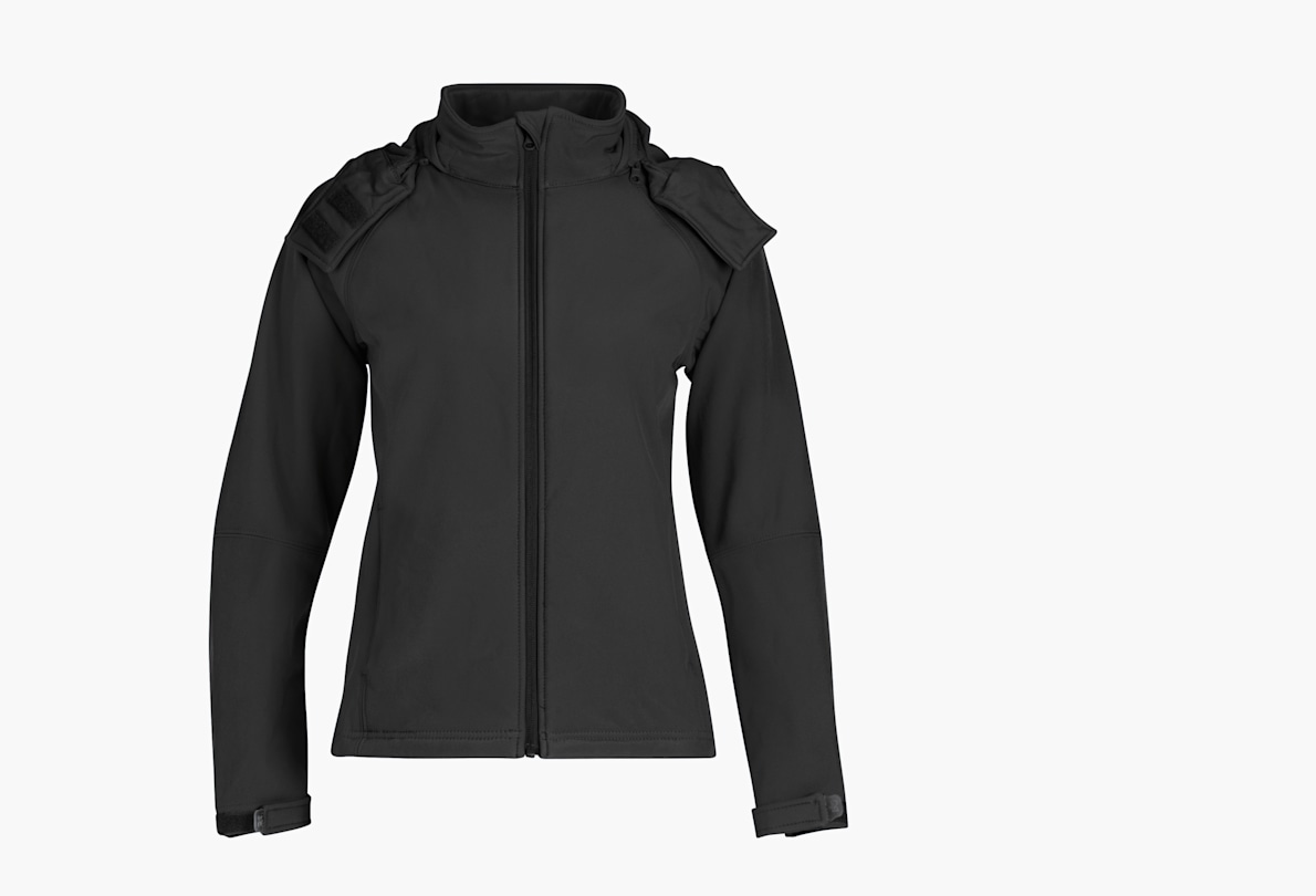 Custom hooded jackets for women B C Hooded Softshell Jacket