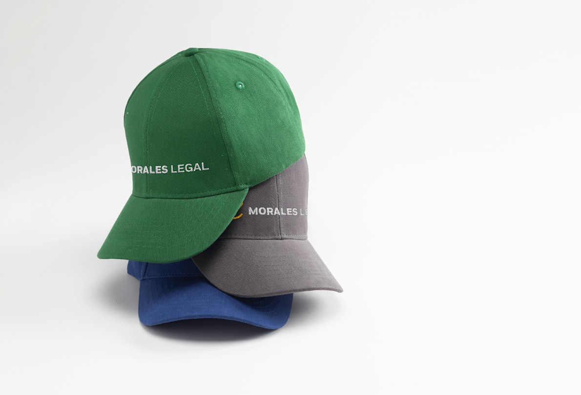 Navy baseball shop caps embroidered
