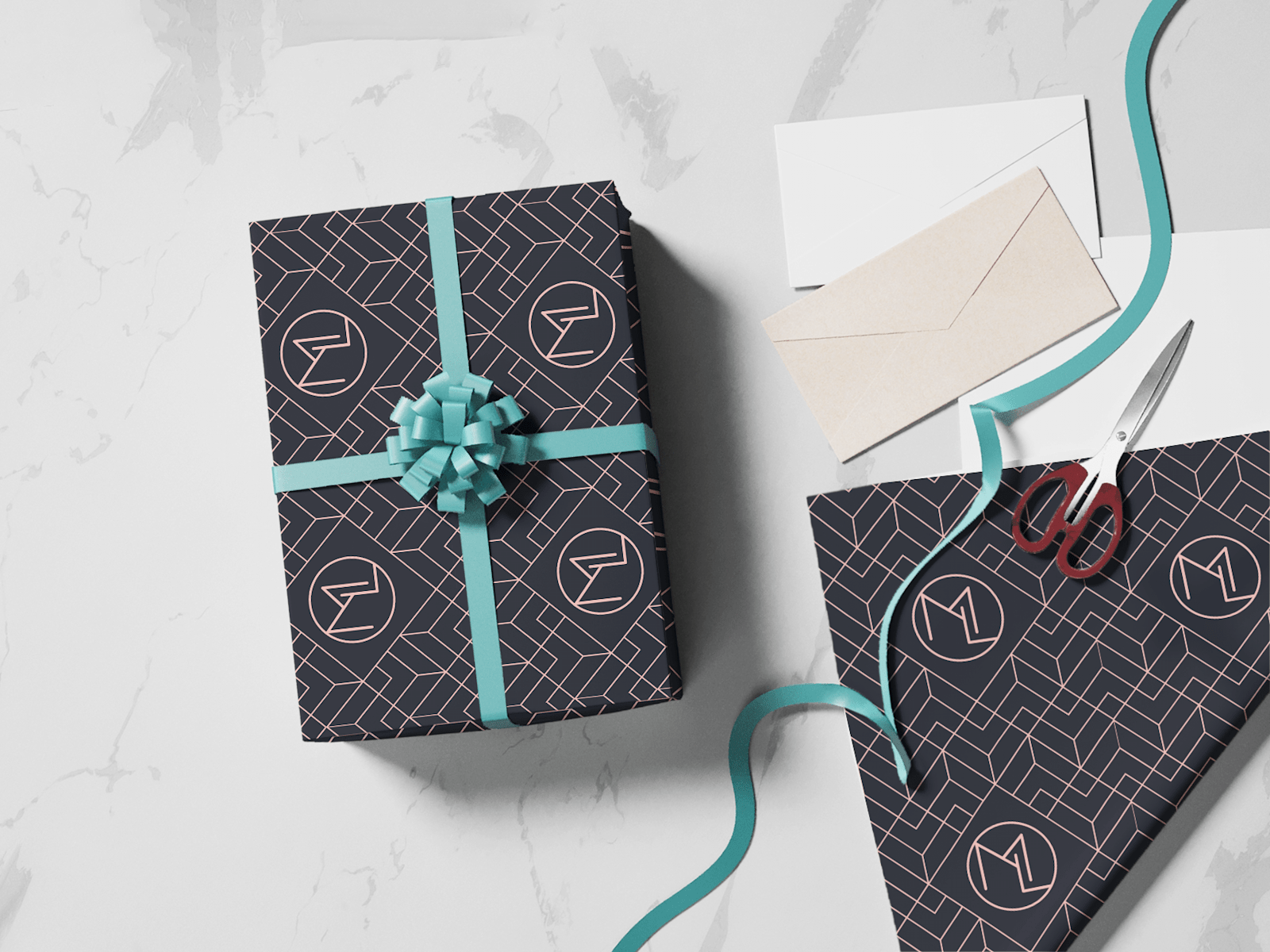 Gray 2024 wrapping paper