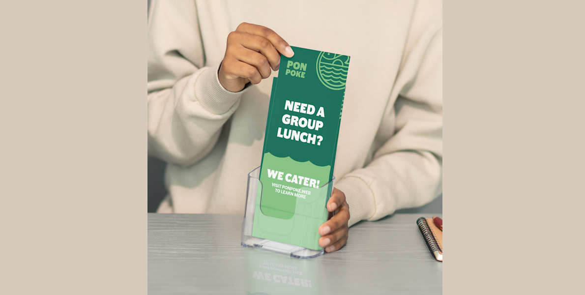 Vertical flyer advertising a yoga stdio