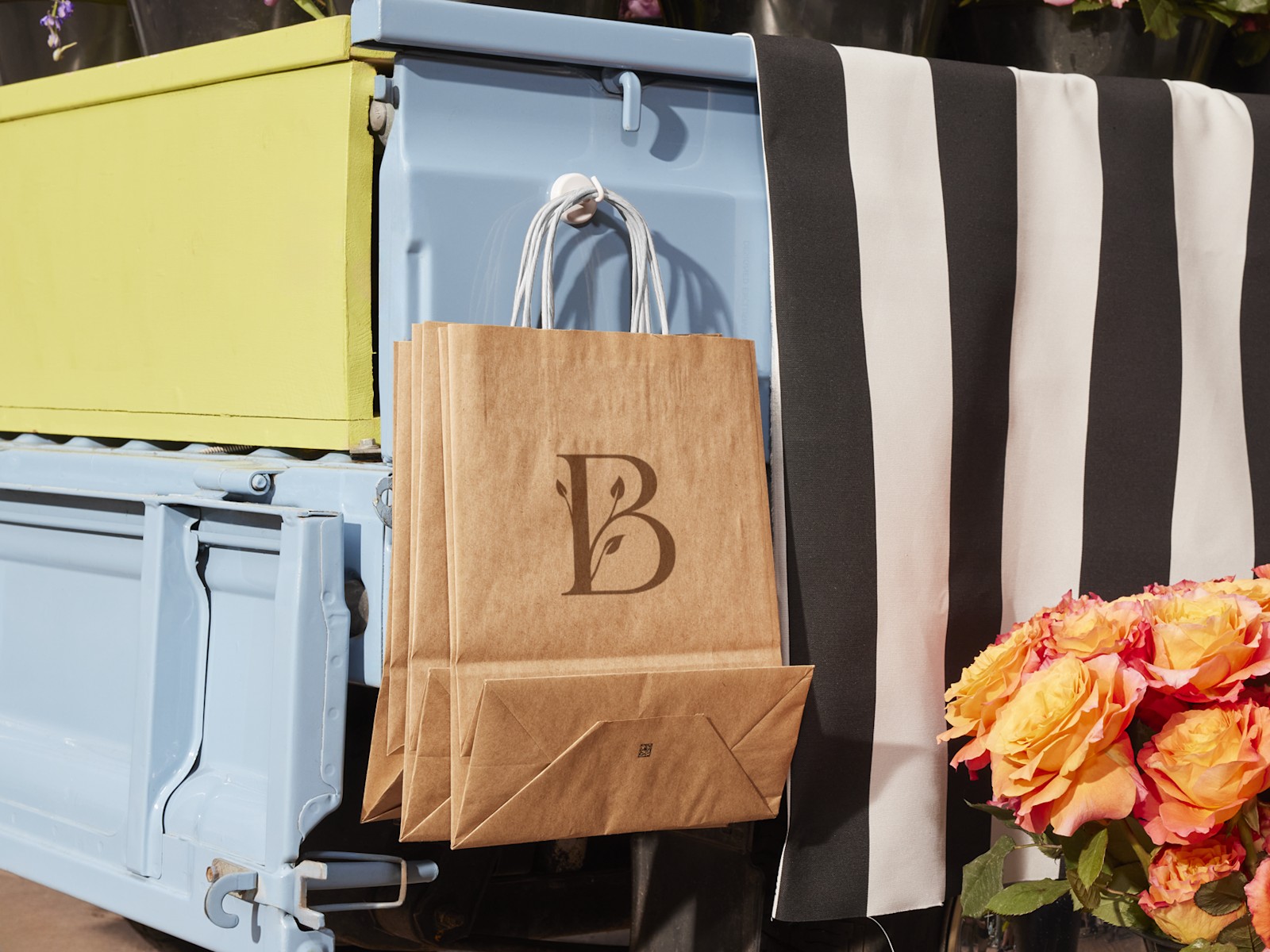 Paper Bags With Single Colour Print 3