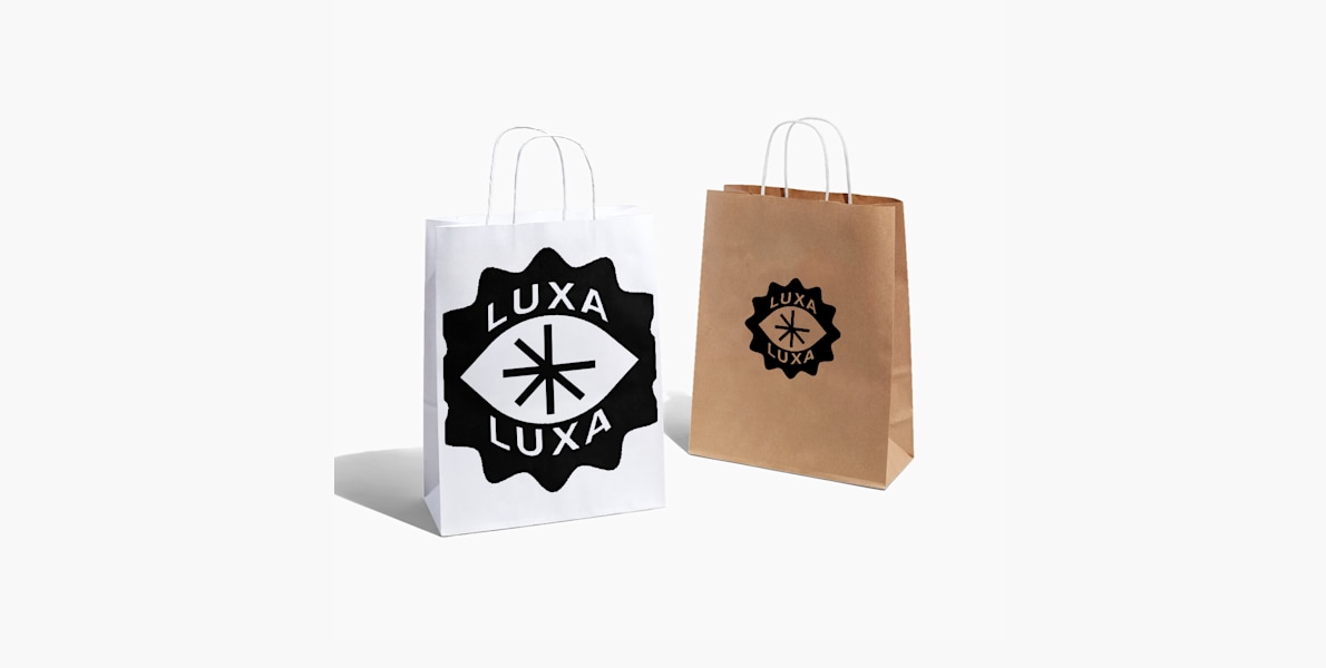 Paper Bags With Single Colour Print 2
