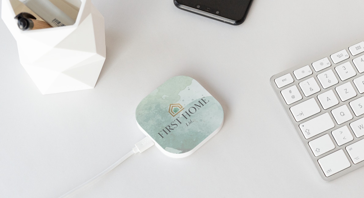 Branded wireless charger