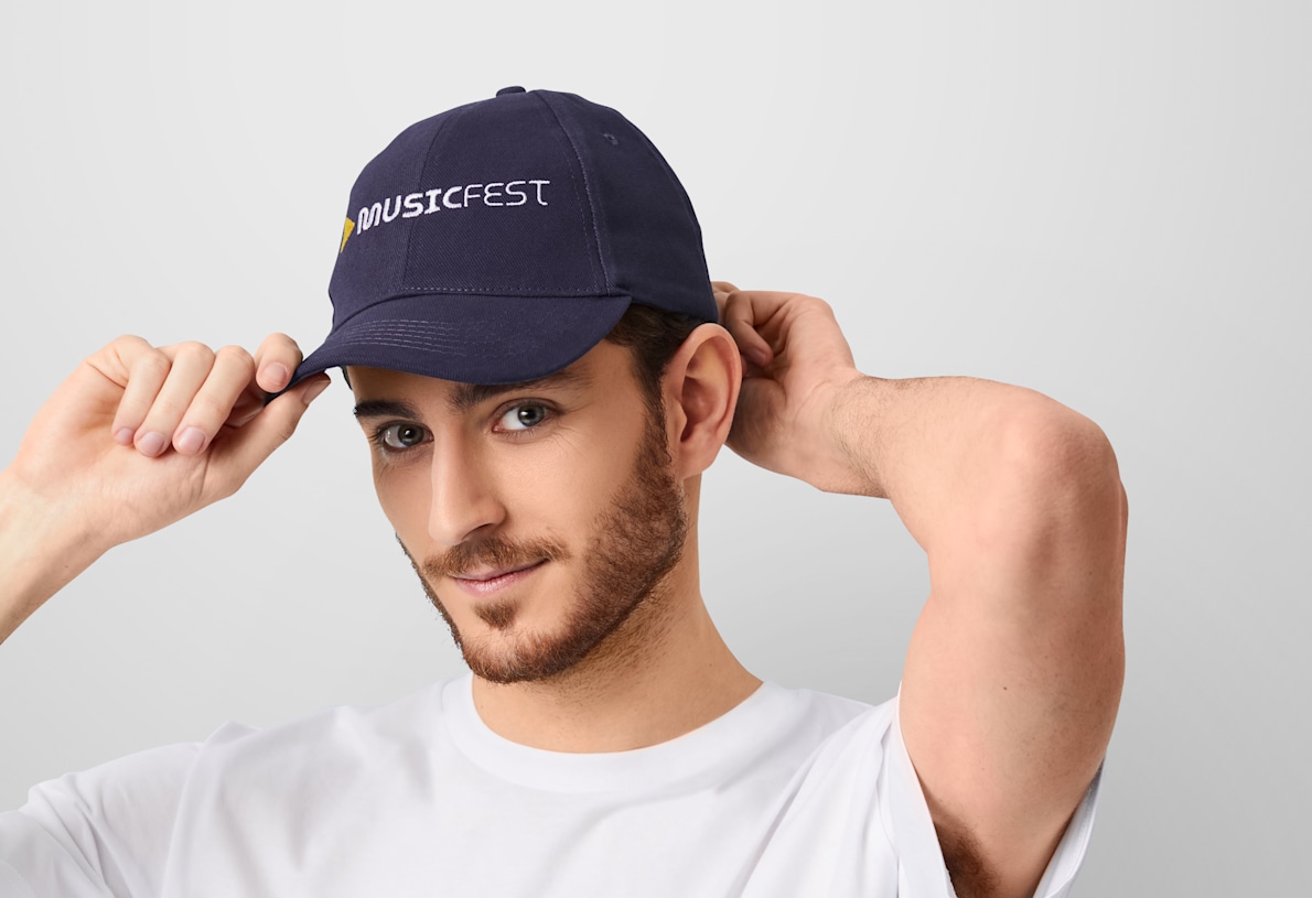Custom embroidered navy hats on sale