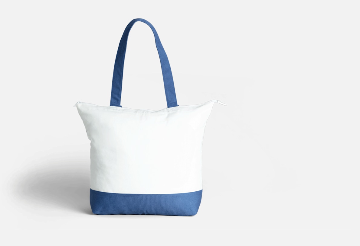 Premium Zip Tote Bags Cotton Canvas Tote Bag Vistaprint