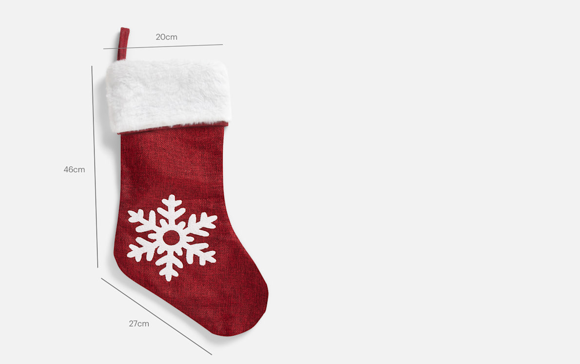  JUNZAN Custom Socks with Photo Red Xmas Snowflake