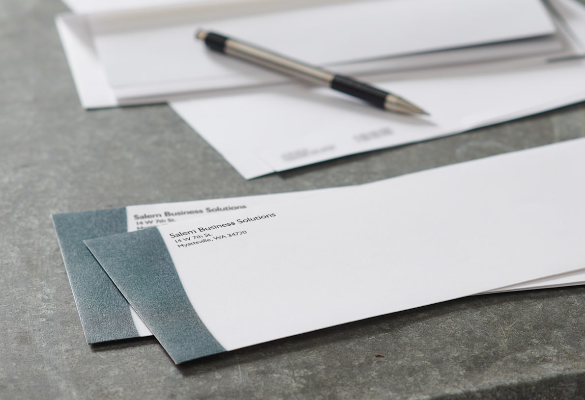 business envelope printing