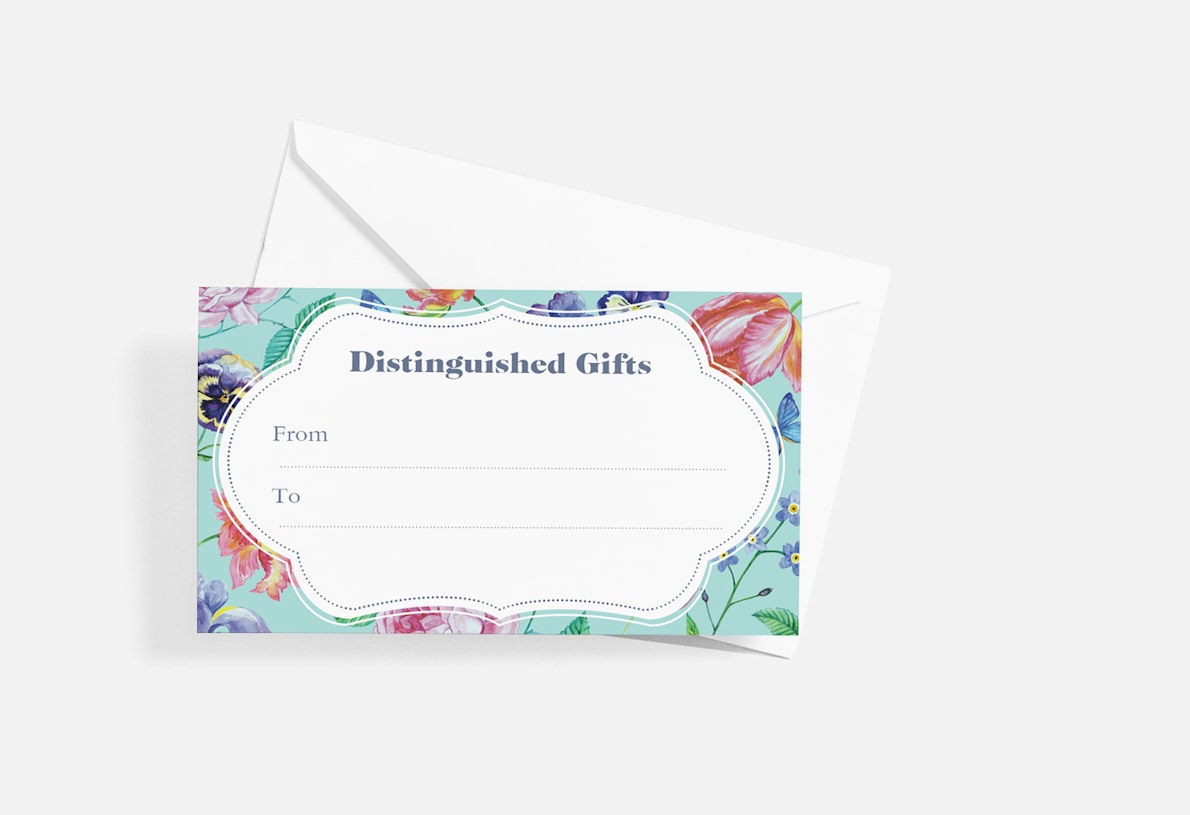  personalized gift tag with envelope