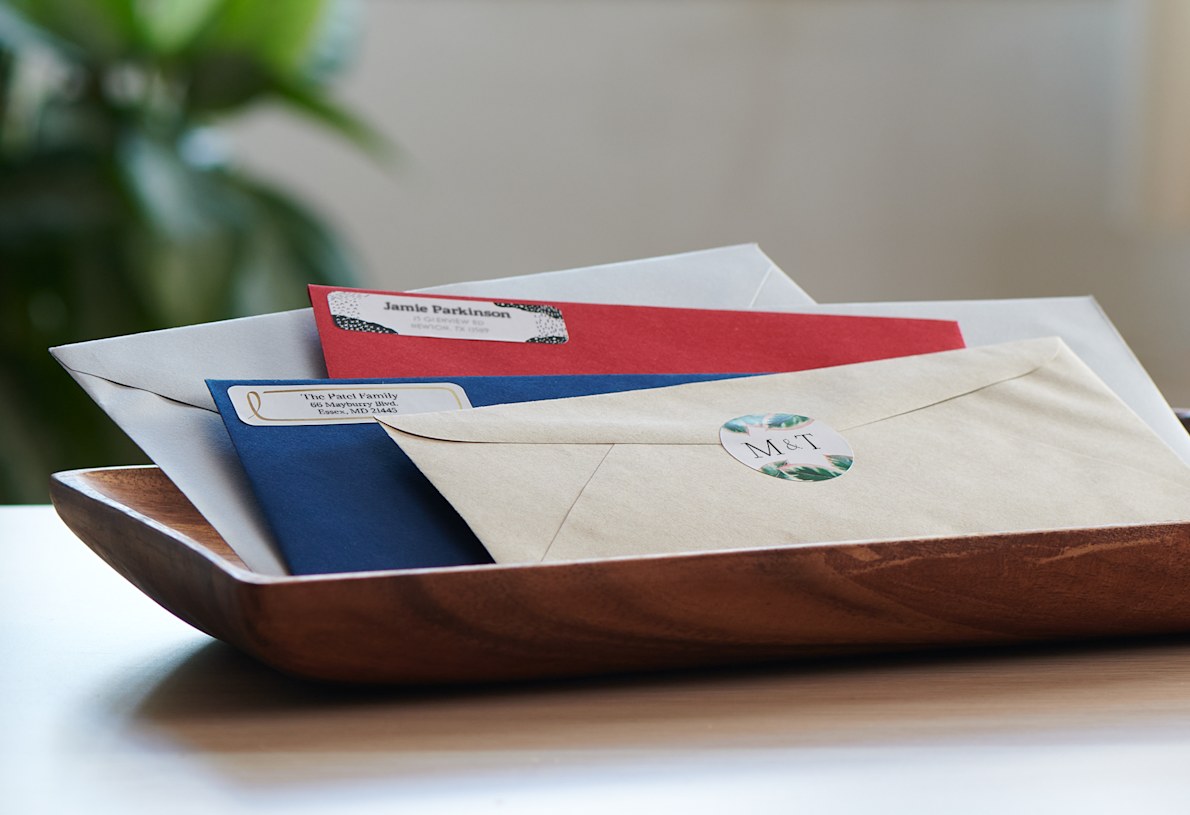 Larger version: coloured envelops