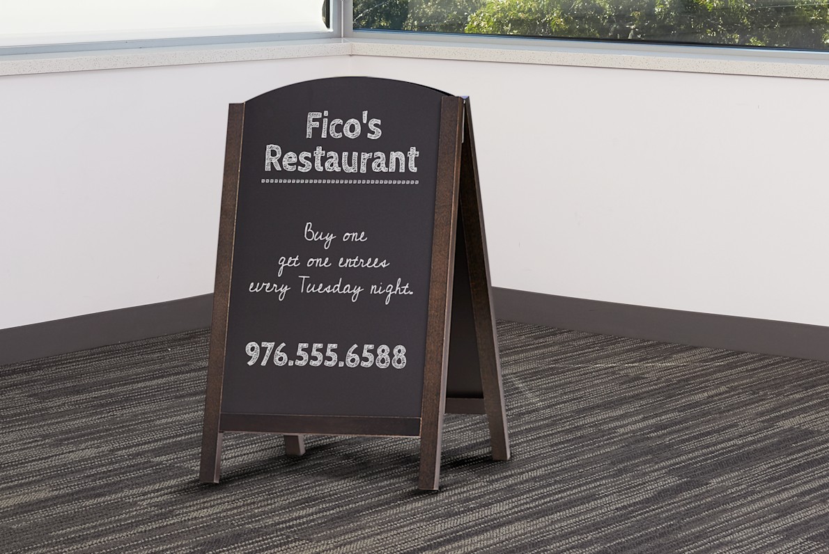 CUSTOM CHALK MENU BOARD