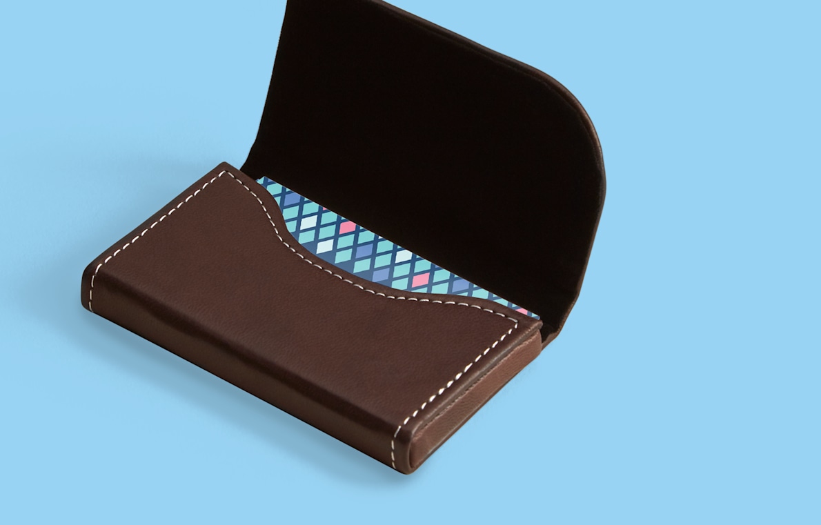 Larger version: Business card holder