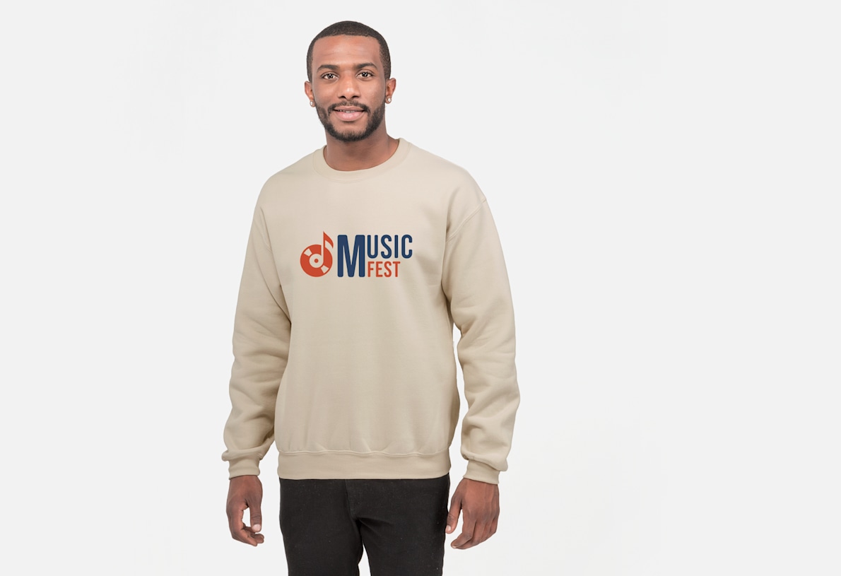 Crewneck Sweatshirt White Logo