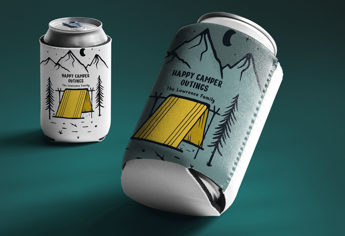 Wedding Can Cooler : Printed Samples - Foam Can 01