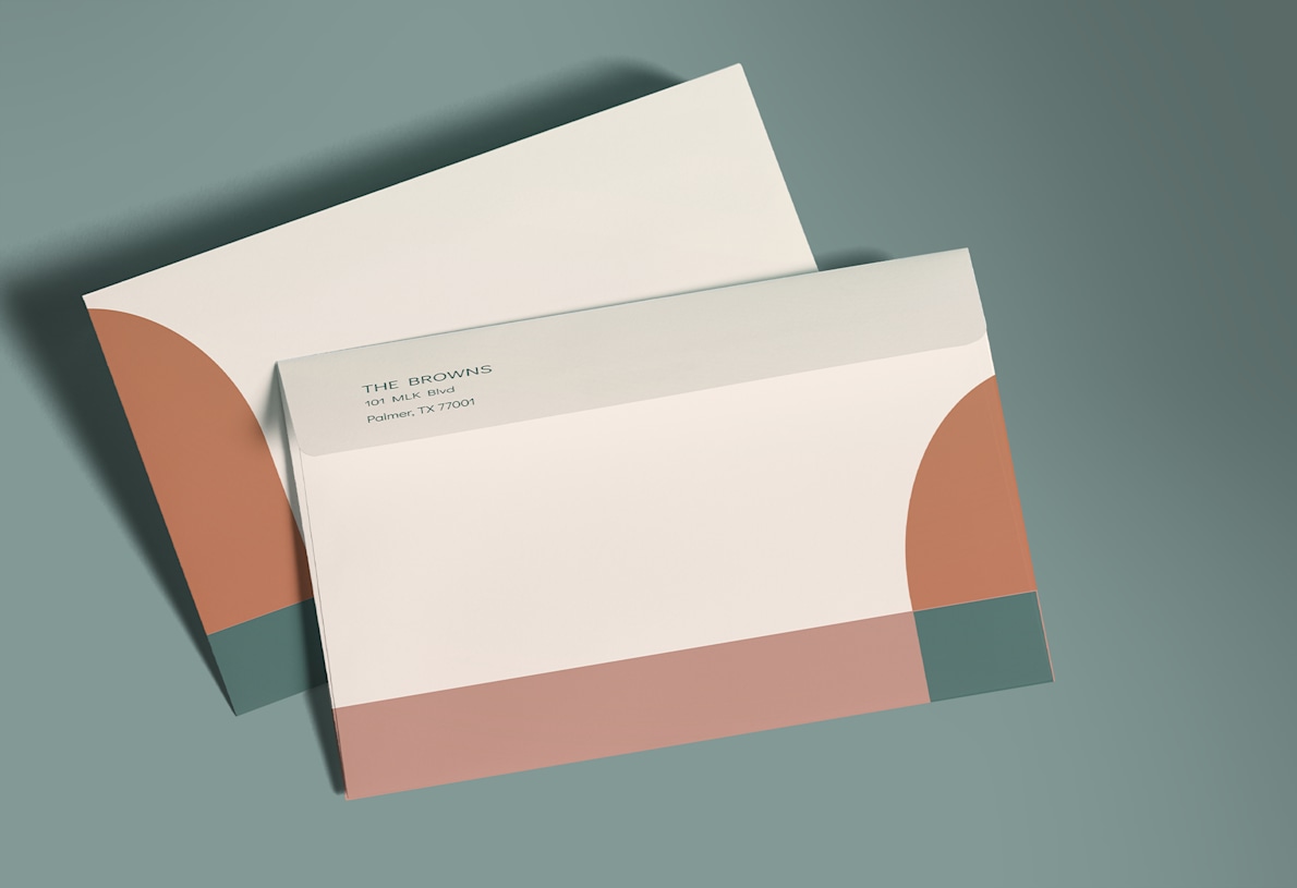 envelope business card