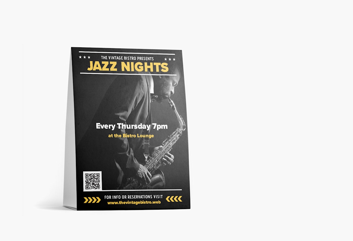 Custom Table Tents, Table Tent Cards | VistaPrint