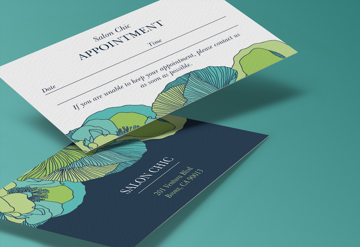 Premium Watercolor Uncoated Finish Business Cards