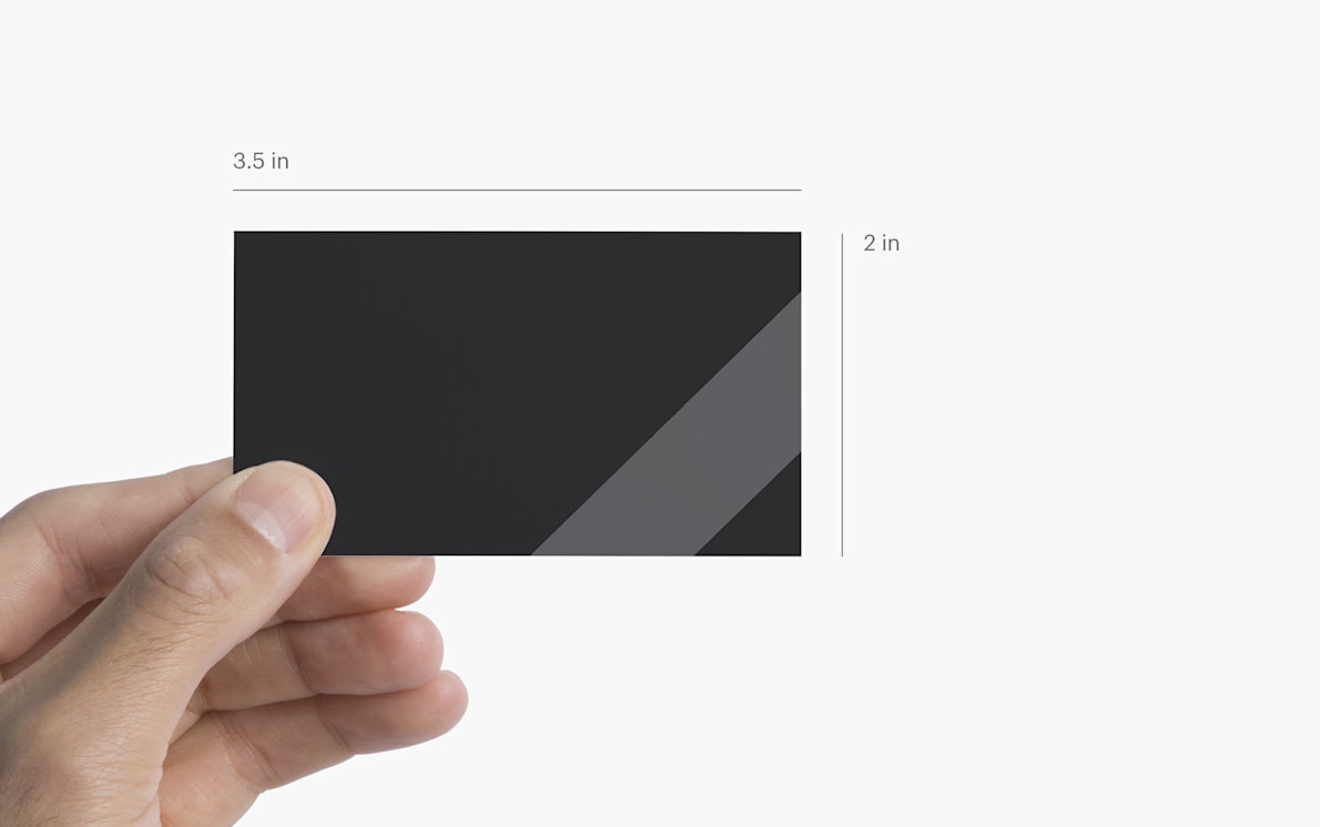 Embossed Black Business Card Mockup - Mockup Hunt