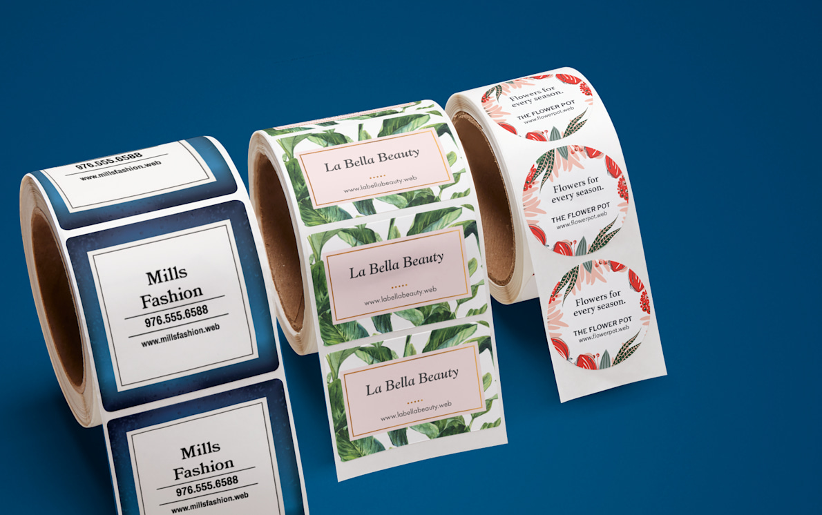 Custom Sticker Rolls, Custom Roll Labels | VistaPrint