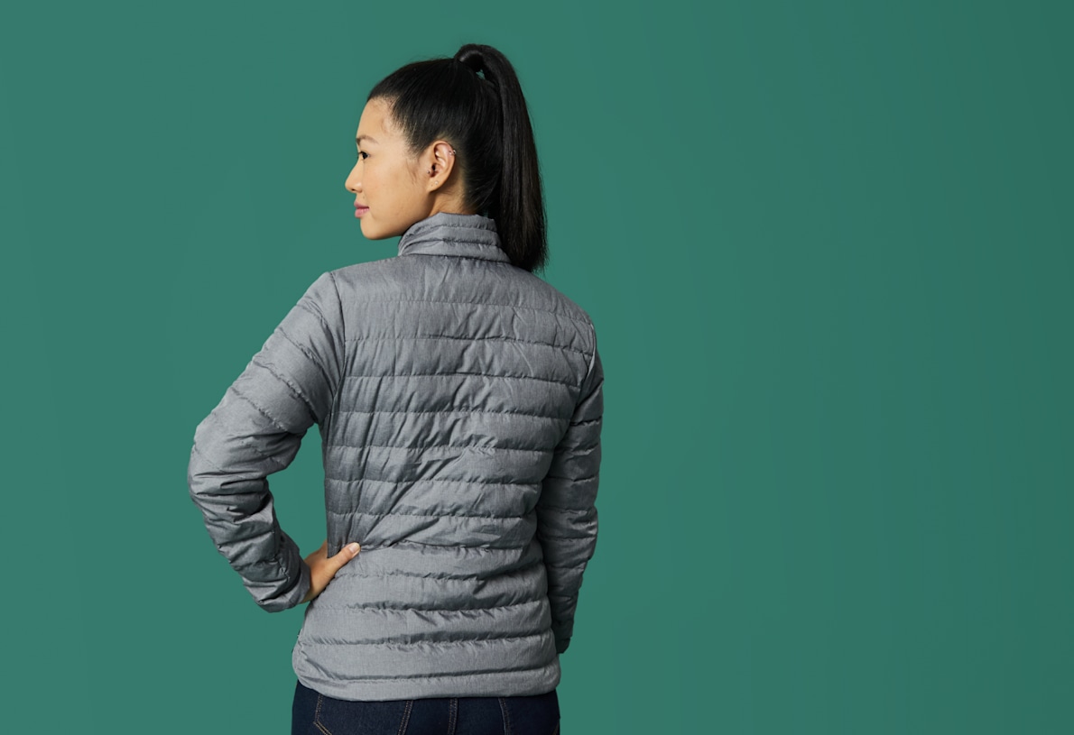 Women's Grey Puffer Jackets & Down Coats