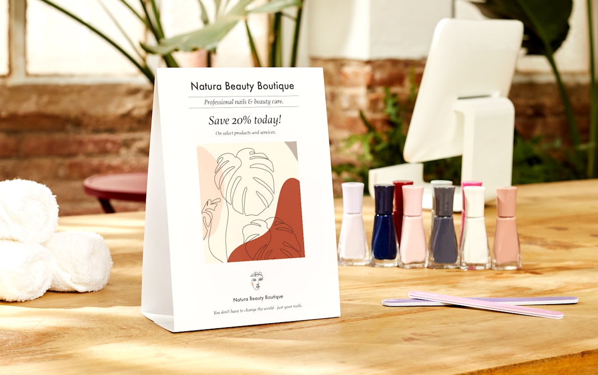 Custom Table Tents, Table Tent Cards | VistaPrint