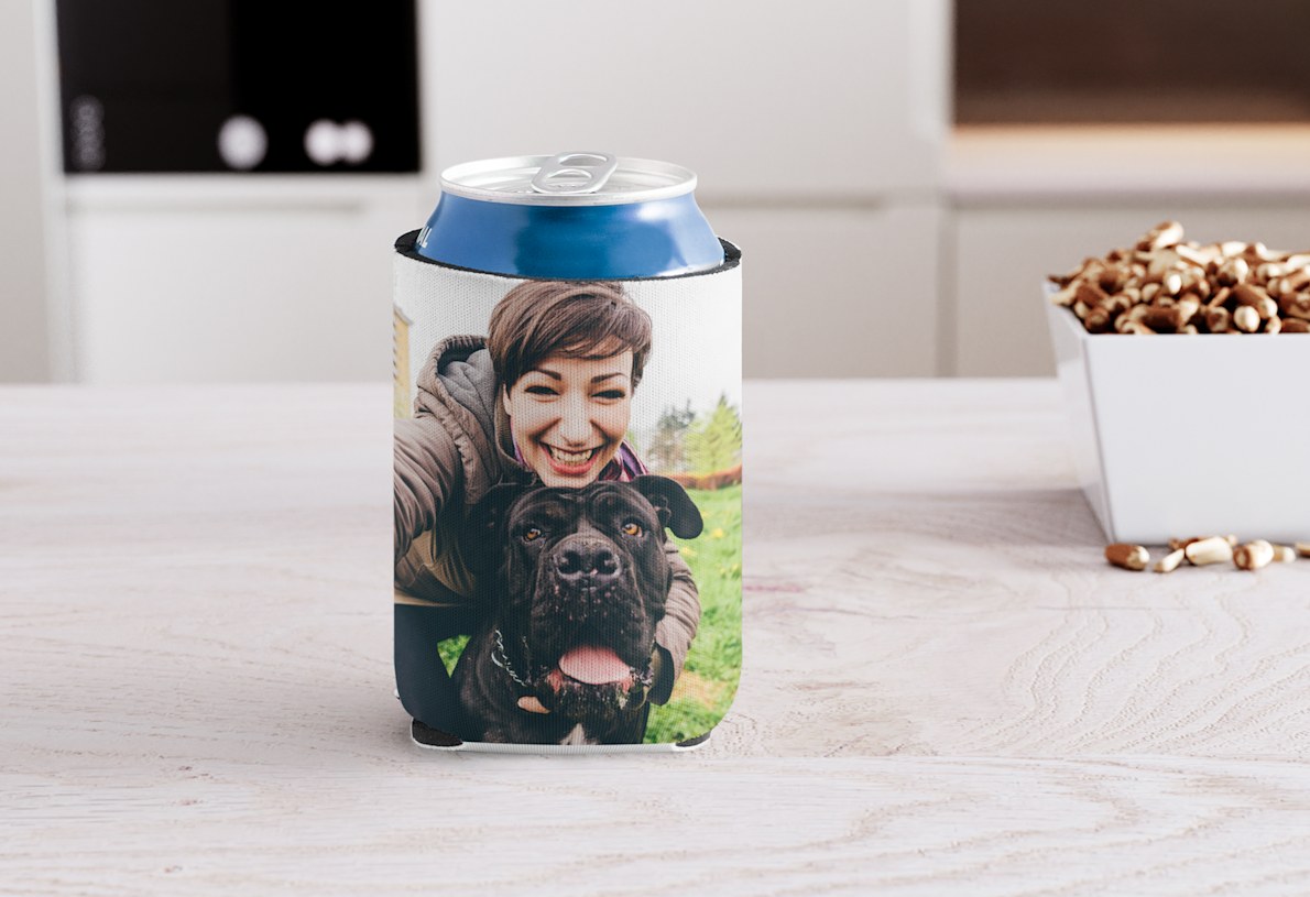 Custom coolers print personalized can coolers VistaPrint