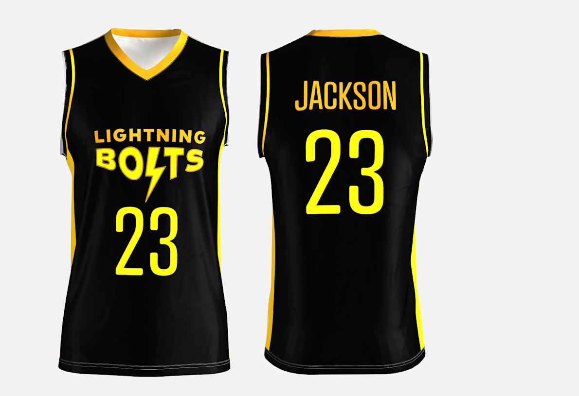 best basketball jersey design black