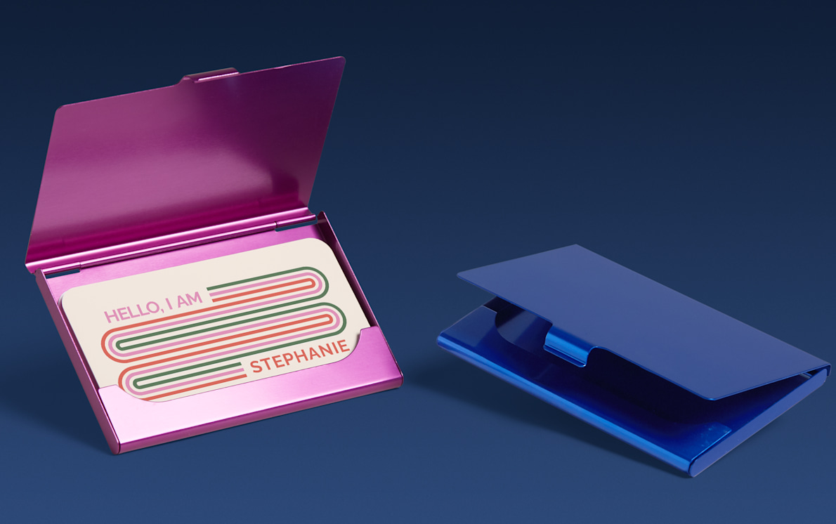 Business card portfolio holder discount