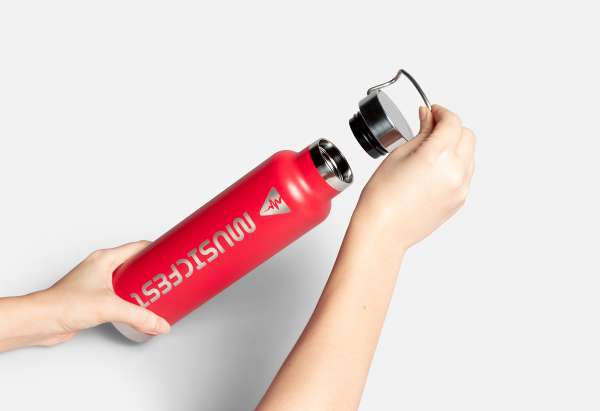 Stainless Steel Wide-Mouth Insulated Bottle – 22 oz. 4