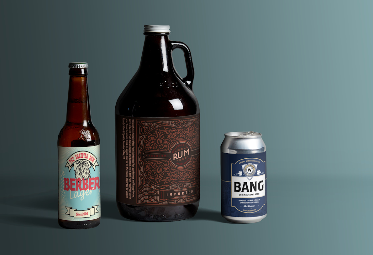 Custom Beer Labels Print Labels for Beer Bottle Cans VistaPrint