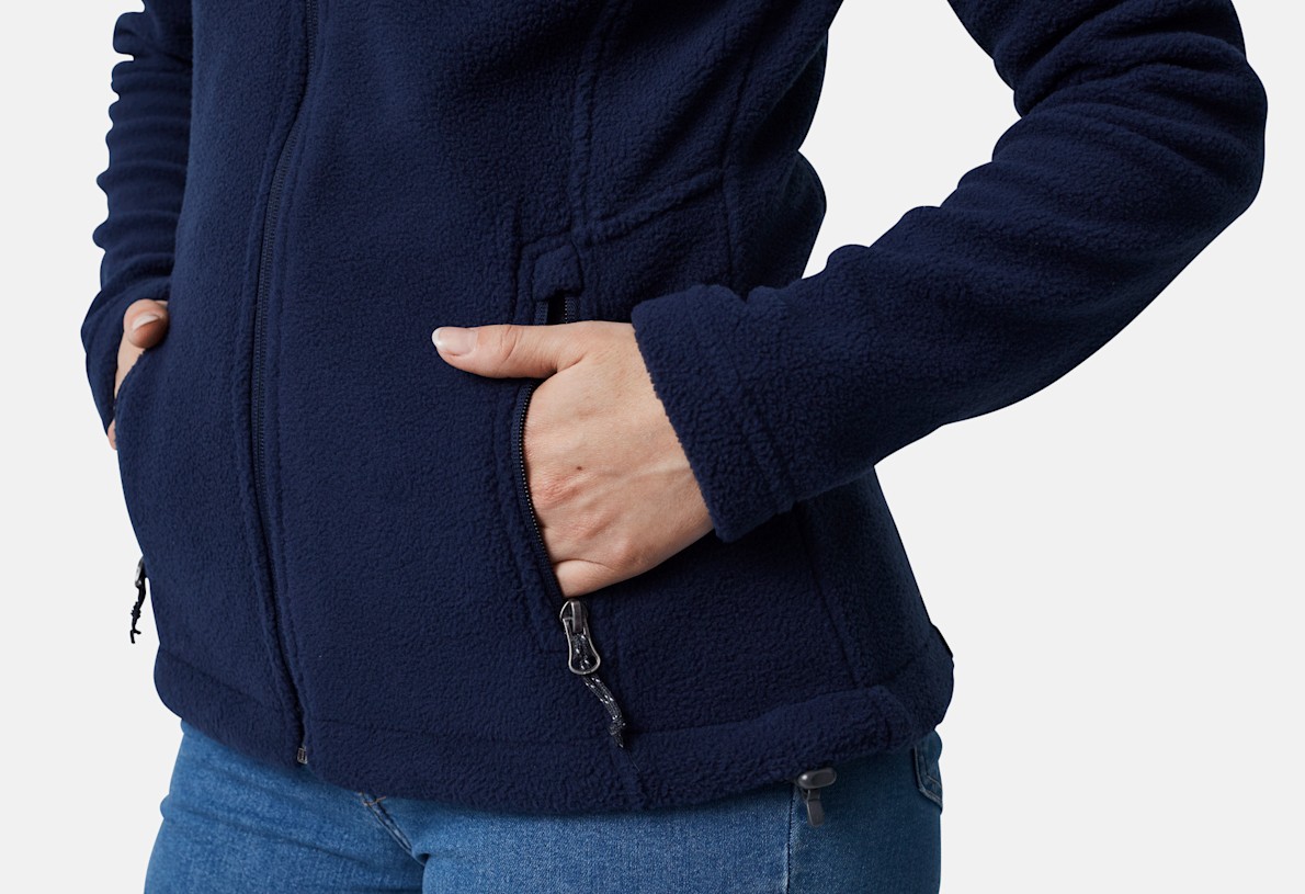 Custom embroidered fleece jackets no minimum discount