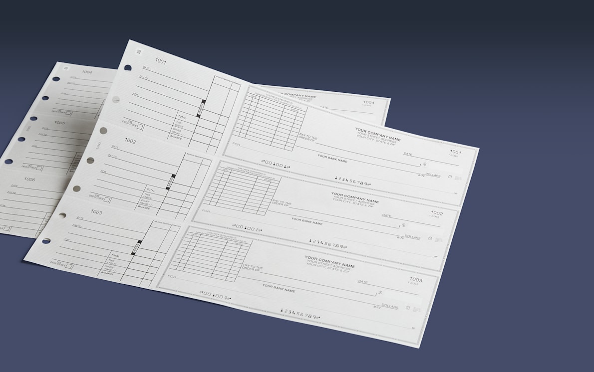 Vistaprint checks on sale