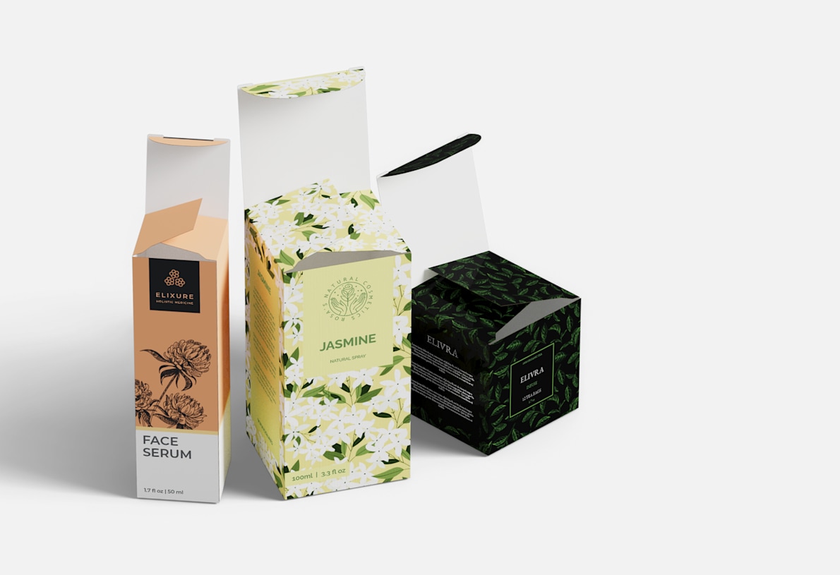 luxury two doors design tea packaging creative gift box