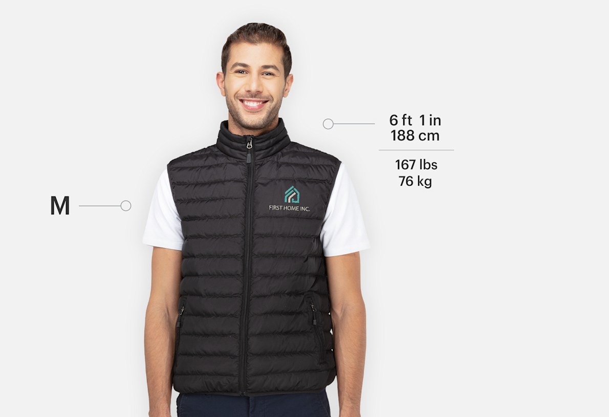 Puffer vest with t shirt hotsell