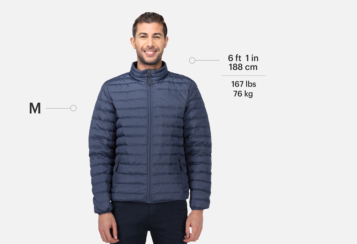 Vistaprint Men s Packable Puffer Jacket VistaPrint