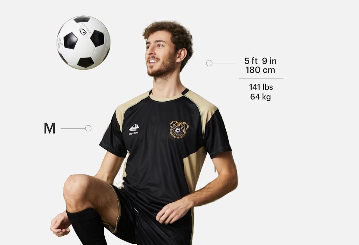 University gold soccer jersey store