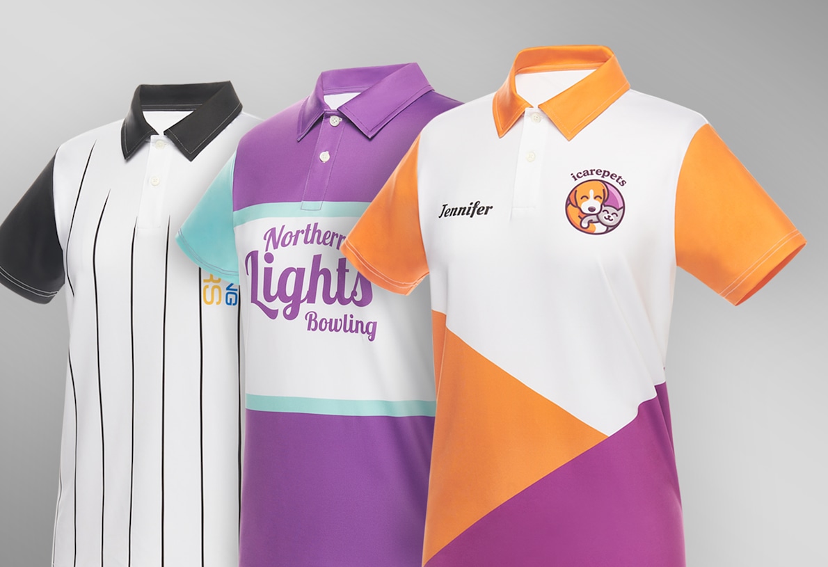 Custom Polo Shirt Designs  Fully Customizable Sublimation Polos