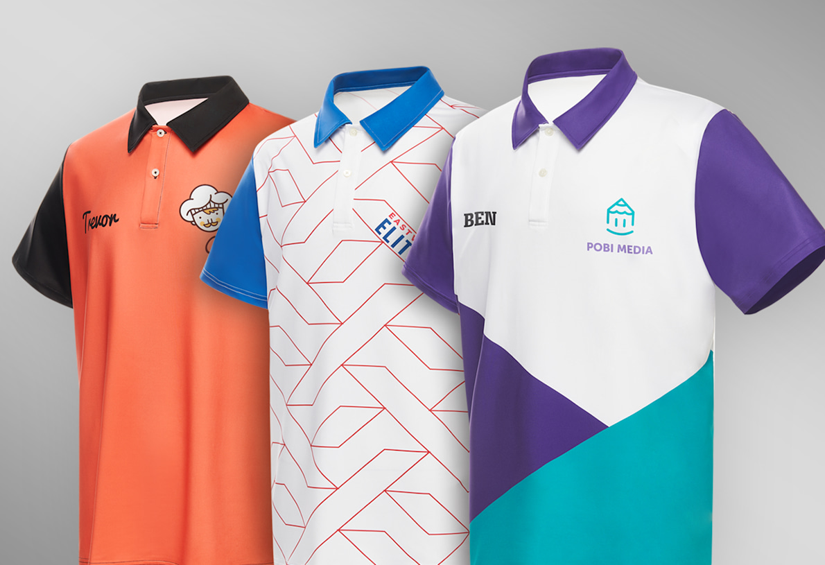 Custom 50/50 Jersey Knit Polo Shirt