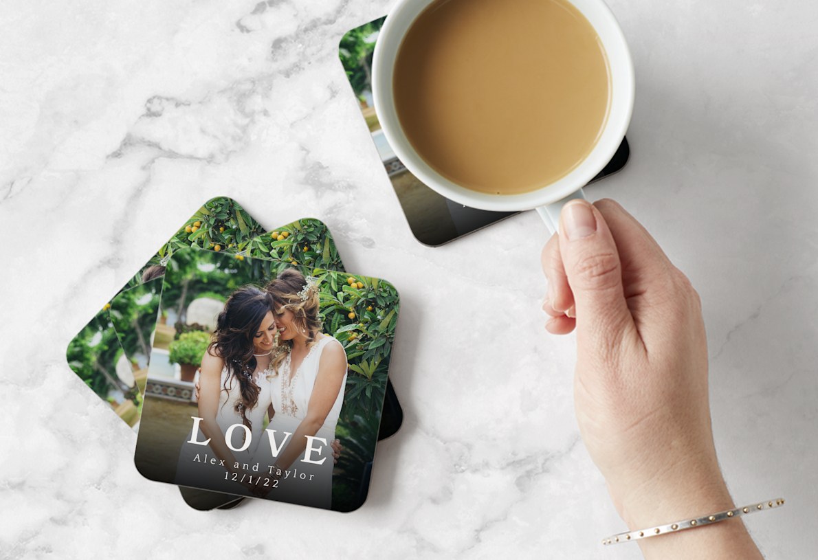 Personalized Wedding Coasters Custom Coasters Favors & Gifts 