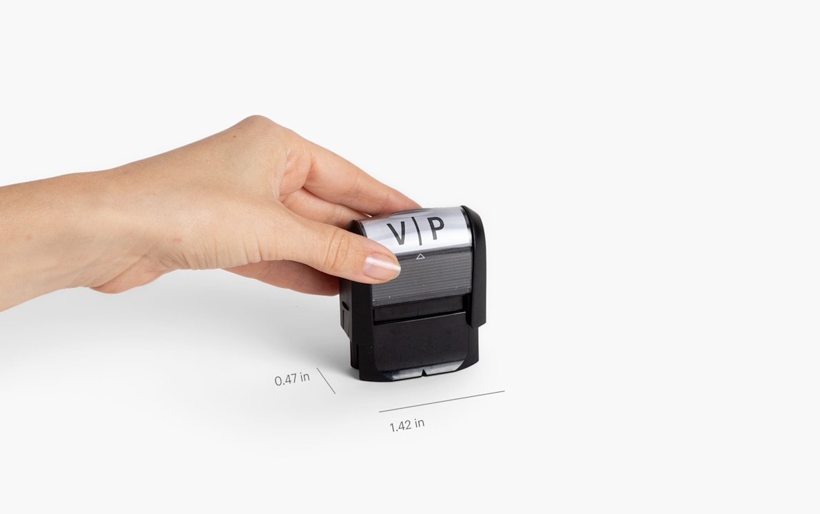 Self stamp ink outlet