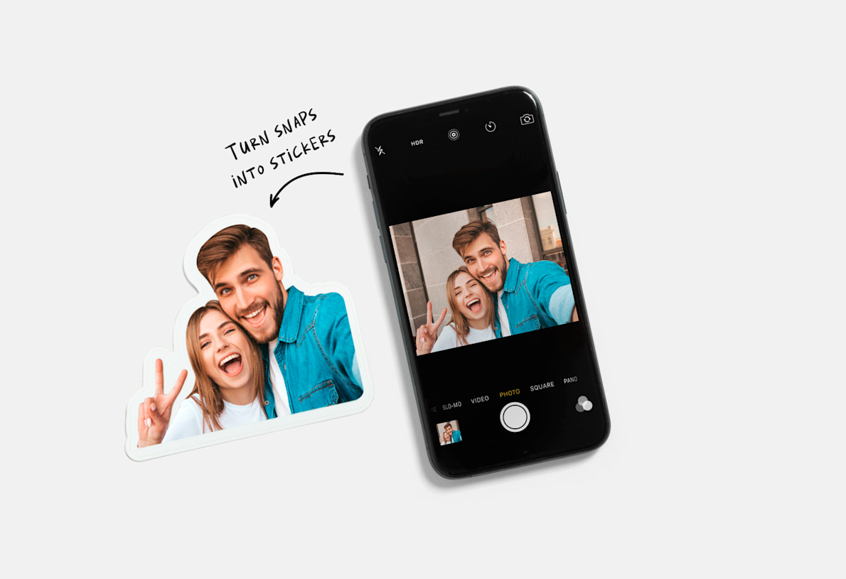 Custom Face Stickers, Turn Photos into Stickers