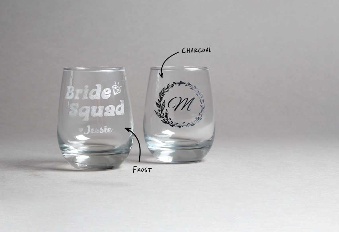 Etched Can Glasses