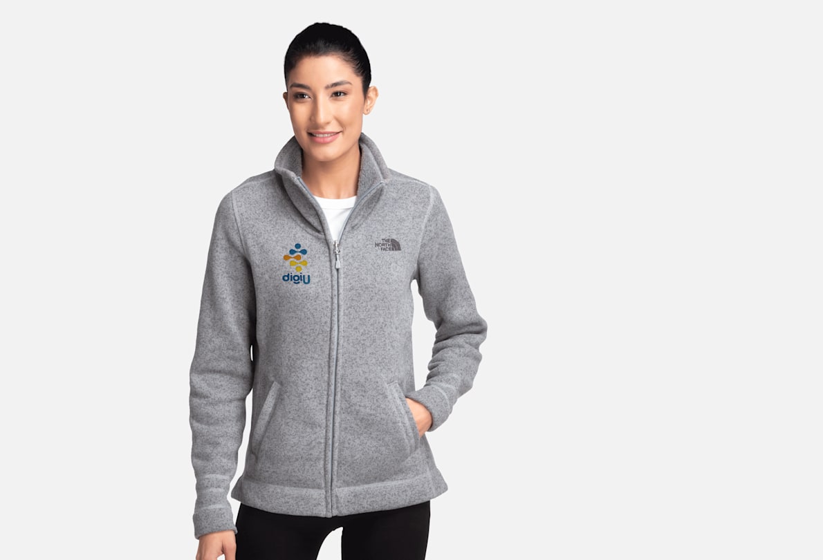 Meevoelen ik lees een boek Kikker Personalized The North Face® Fleece Jacket for Women | Vistaprint CA